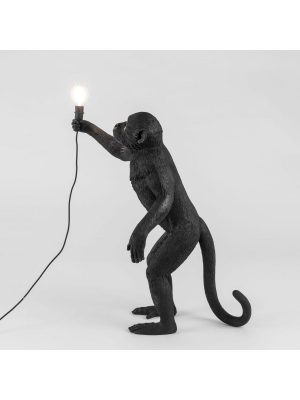 LIGHTING - Monkey Lamp Standing Black